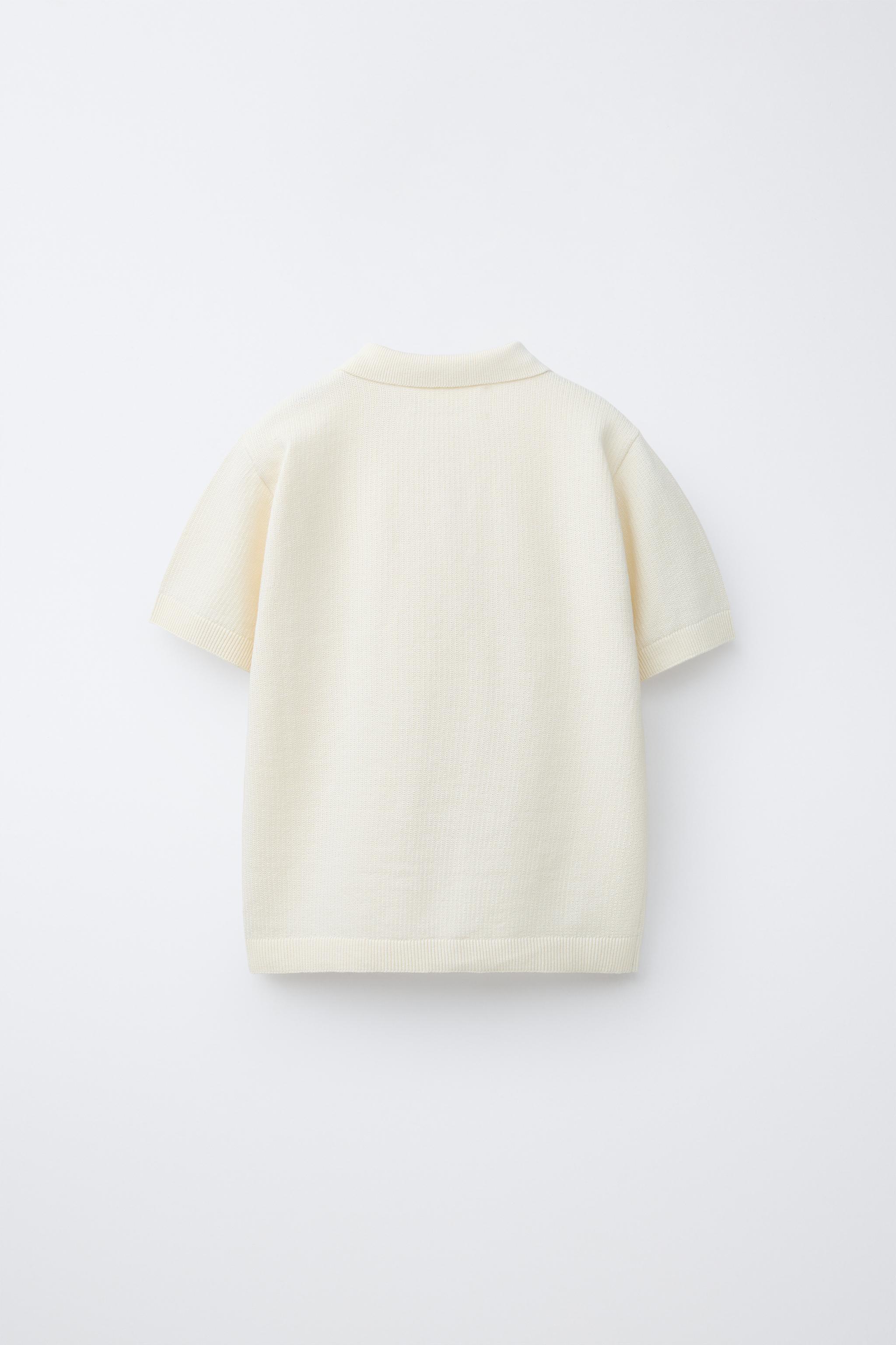 PLAIN TEXTURED POLO SHIRT